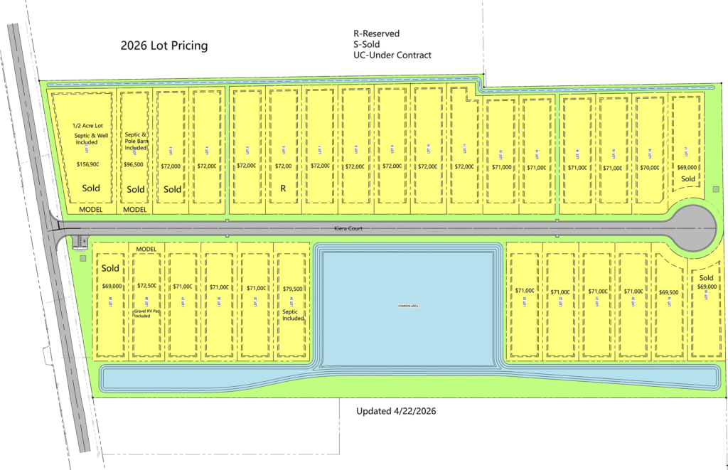 Site plan for Our Town RV Estates