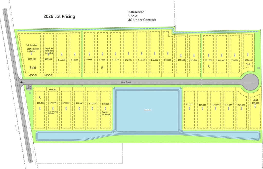 Site plan for Our Town RV Estates